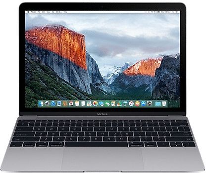 Apple MacBook 12 (Retina Display) 1.1 GHz Intel Core M3 8 Go RAM 256 Go PCIe SSD [Début 2016, clavier anglais, QWERTY] gris sidéral